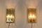 French Brass & Faceted Glass Sconces, 1980s, Set of 2 4
