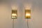 French Brass & Faceted Glass Sconces, 1980s, Set of 2 8