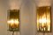 French Brass & Faceted Glass Sconces, 1980s, Set of 2 3
