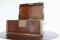 Antique English Navy Walnut Travel Box 7