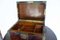 Antike englische Navy Reisebox aus Kastanienholz 5