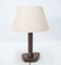 French Stichted Leather Desk Lamp, 1964, Image 2