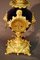 Reloj de jarrón antiguo de bronce dorado y porcelana, Imagen 5
