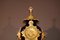 Reloj de jarrón antiguo de bronce dorado y porcelana, Imagen 11