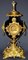 Reloj de jarrón antiguo de bronce dorado y porcelana, Imagen 1