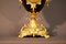Reloj de jarrón antiguo de bronce dorado y porcelana, Imagen 15