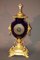 Reloj de jarrón antiguo de bronce dorado y porcelana, Imagen 13