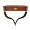 Italian Brass and Wood Console Table, 1950s, Image 1