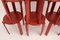Rote Vintage Esszimmerstühle von Bruno Rey für Dietiker, 10er Set 9