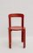 Vintage Red Dining Chairs by Bruno Rey for Dietiker, Set of 10, Image 1