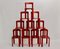 Vintage Red Dining Chairs by Bruno Rey for Dietiker, Set of 10, Image 3