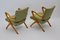 Model F3 Green Austrian Beech Armchairs, 1950s, Set of 2, Image 3