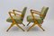 Model F3 Green Austrian Beech Armchairs, 1950s, Set of 2 2