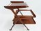 Mahogany Serving Trolley by Ico Parisi, 1950s 1