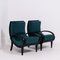 Art Deco Velvet & Bentwood Lounge Chairs by Jindřich Halabala, 1920s, Set of 2 6