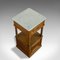 French Oak and Marble Night Stand, 1930s 8