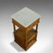 French Oak and Marble Night Stand, 1930s, Image 8