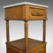French Oak and Marble Night Stand, 1930s 10