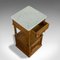 French Oak and Marble Night Stand, 1930s, Image 7