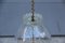 Lámpara de techo vintage de cristal de Murano claro de Barovier, Imagen 8