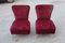 Vintage Red Velvet Side Chairs by Gigi Radice, Set of 2 4