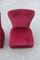 Chaises d'Appoint Vintage en Velours Rouge par Gigi Radice, Set de 2 1
