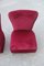 Vintage Red Velvet Side Chairs by Gigi Radice, Set of 2, Image 1