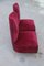 Sedie vintage in velluto rosso di Gigi Radice, set di 2, Immagine 3