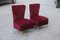 Sedie vintage in velluto rosso di Gigi Radice, set di 2, Immagine 2