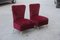 Vintage Red Velvet Side Chairs by Gigi Radice, Set of 2 2