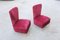 Vintage Red Velvet Side Chairs by Gigi Radice, Set of 2, Image 8