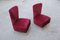 Vintage Red Velvet Side Chairs by Gigi Radice, Set of 2 7