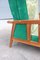 Italian Green Walnut Armchair, 1940s, Image 2