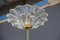 Lámpara de techo redonda de cristal de Murano de Barovier, años 50, Imagen 3