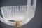 Lámpara de techo redonda de cristal de Murano de Barovier, años 50, Imagen 2