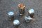 Set da fumo in acciaio e cristallo Swarovski, anni '70, set di 3, Immagine 4