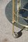 Round Italian Brass and Smoked Glass Trolley, 1970s, Image 9