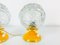 Vintage Glass Table Lamps, 1970s, Set of 2, Image 1