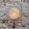 Vintage Industrial Frosted Glass & Porcelain Wall Lamp, 1950s 6