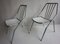 Italian Aluminum Garden Chairs from Industrie Conti Cornuda, 1940s, Set of 2 2