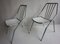 Italian Aluminum Garden Chairs from Industrie Conti Cornuda, 1940s, Set of 2, Image 2