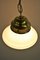 Lámpara colgante francesa de opalina, años 30, Imagen 6