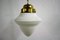 French Opaline Pendant Lamp, 1930s 2