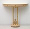 Italian Marble and Ottone Console Table, 1950s 1