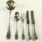 Antique Silver Plated Cutlery Set by Georg Leykauf for Christofle Marly, Set of 21 1