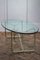 Mid-Century Glass Oval Coffee Table 2