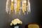 Brass & Glass Chandelier by Oscar Torlasco for Stilkronen, 1960s 2