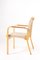 Mid-Century Beech Model 45 Armchairs by Alvar Aalto for Artek, 1960s, Set of 6, Image 3