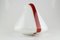 Red & White Murano Glass Ceiling Lamp by Renato Toso for Leucos, 1972 16