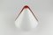 Deckenlampe aus Muranoglas in Rot & Weiß von Renato Toso für Leucos, 1972 14